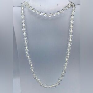 Les Bernard Crystal Beaded Necklace